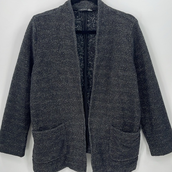 Black Tape Open Front Jacket - Picture 2 of 3